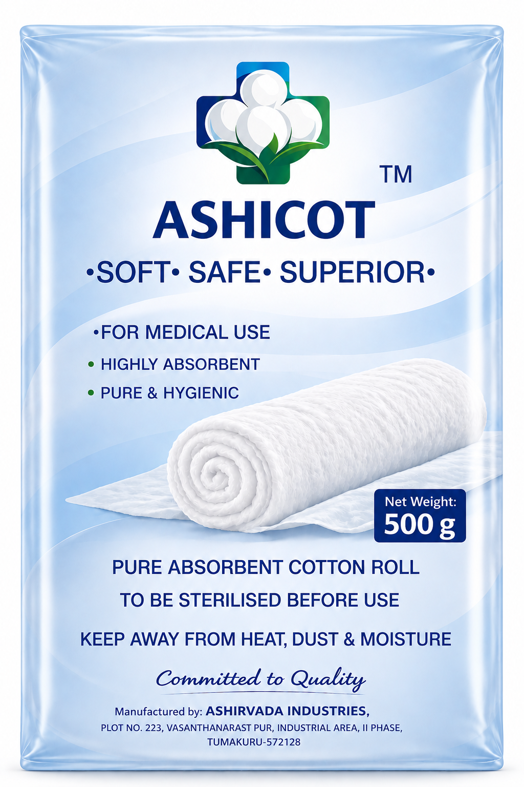 Medical Cotton Rolls - 500 Gram